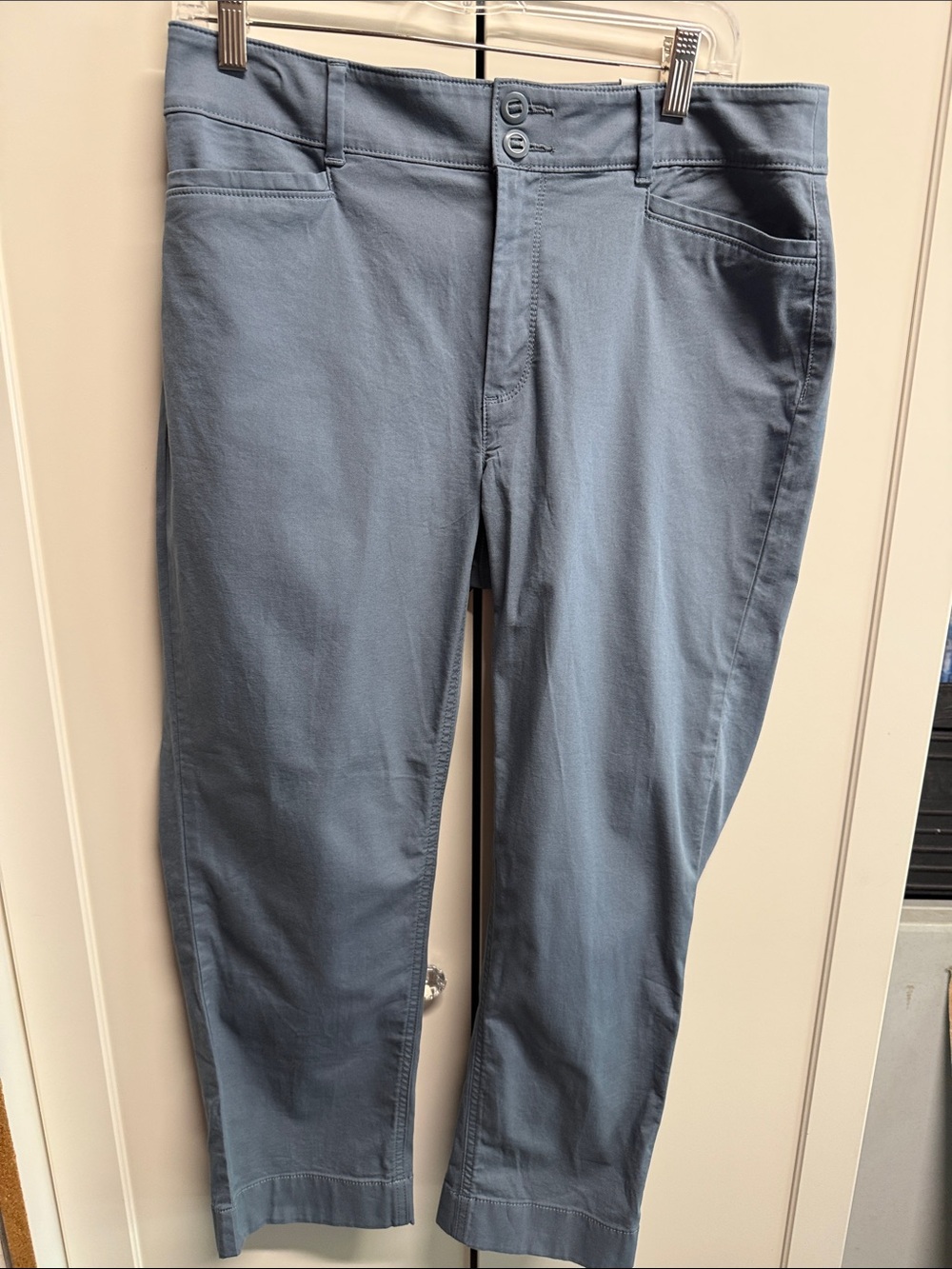 LOFT Steel Blue Ankle Crop Jeans